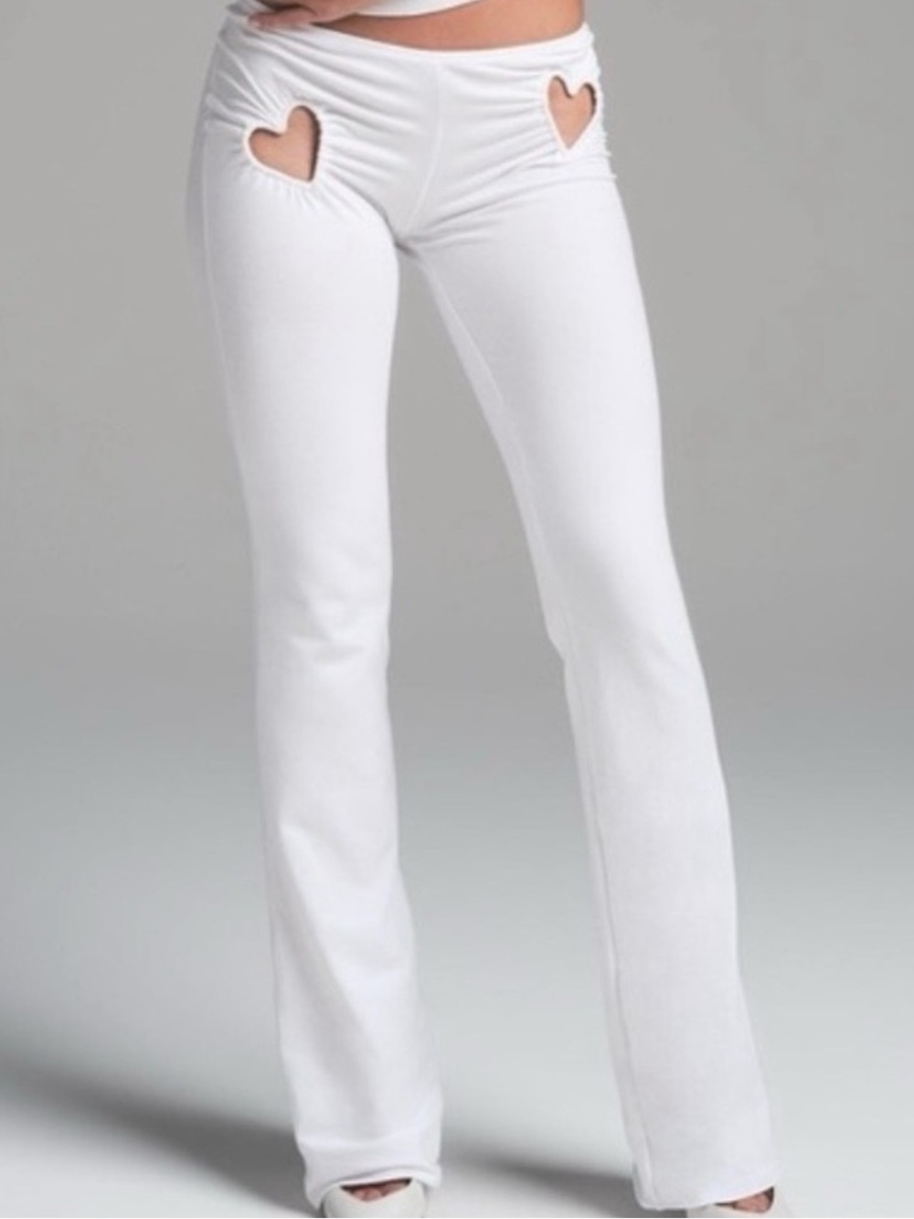 Skims Cotton Jersey Heart Cutout Flare Pants Rare 🔥